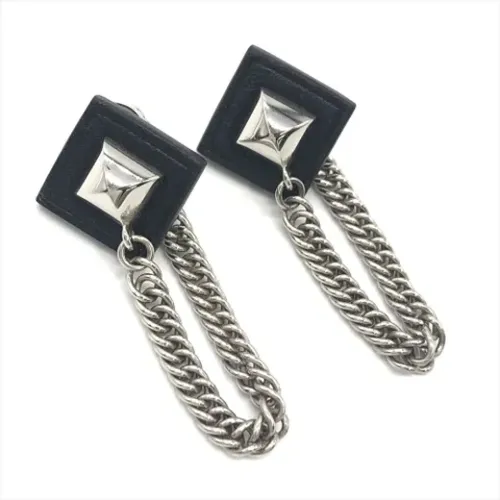 Pre-owned Metal earrings , female, Sizes: ONE SIZE - Hermès Vintage - Modalova