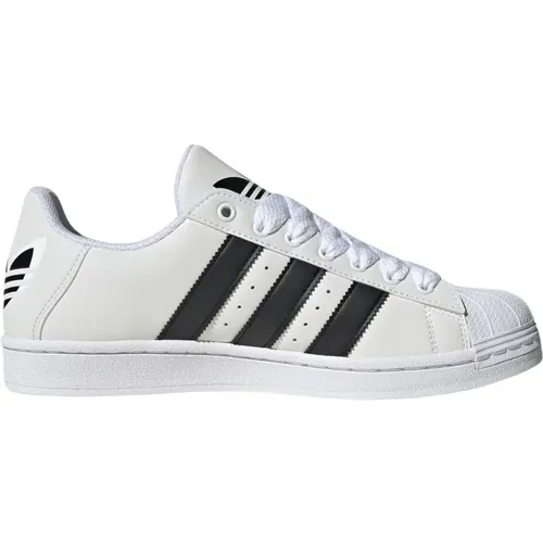 Reflektierende Superstar Sneakers Weiß Schwarz - adidas Originals - Modalova