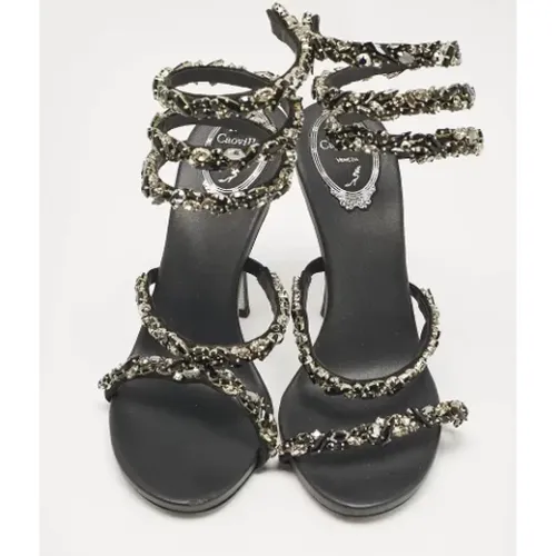 Pre-owned Satin sandals - René Caovilla Pre-owned - Modalova