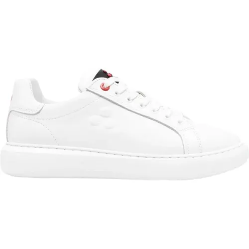 Weiße Sneakers mit geprägtem Logo , Damen, Größe: 38 EU - Peuterey - Modalova