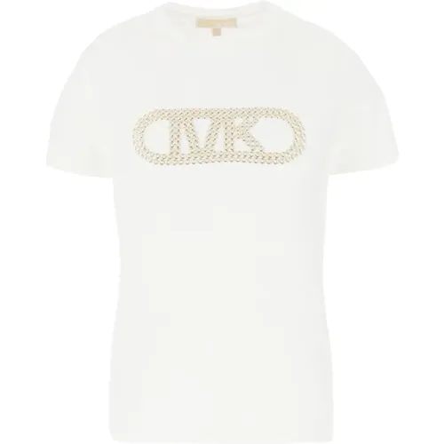 Stylisches T-Shirt , Damen, Größe: M - Michael Kors - Modalova