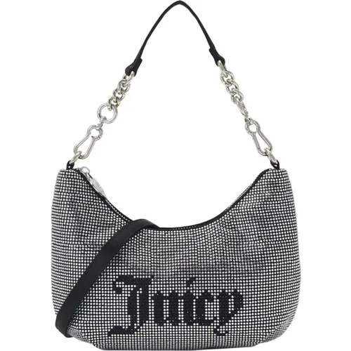 Silberne Hazel Small Handtasche mit Ziersteinen - Juicy Couture - Modalova