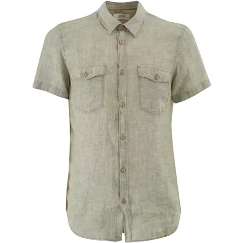 Linen Shirt with Pockets , male, Sizes: M, 3XL, XL, 2XL, S, L - YES ZEE - Modalova