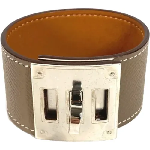 Pre-owned Leather bracelets , female, Sizes: ONE SIZE - Hermès Vintage - Modalova