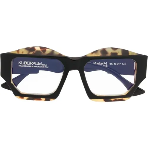 Braune Optische Brille für den täglichen Gebrauch , unisex, Größe: 52 MM - Kuboraum - Modalova