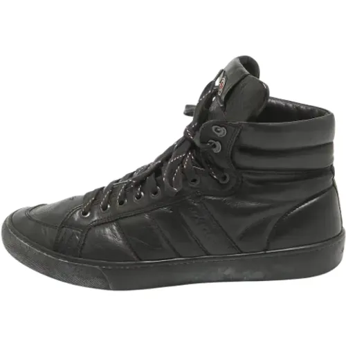 Pre-owned Leather sneakers , male, Sizes: 10 UK - Moncler Pre-owned - Modalova