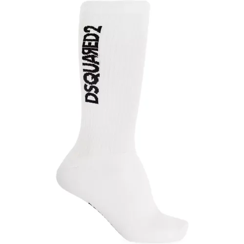 Socken mit Logo , Herren, Größe: 2XL - Dsquared2 - Modalova
