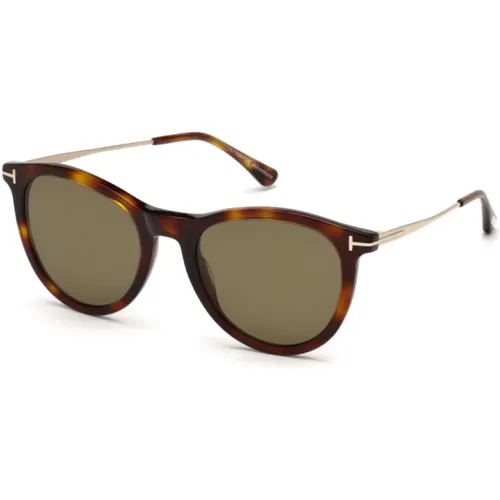 Kellan 02 Sonnenbrille Braun Polarisiert Havana - Tom Ford - Modalova