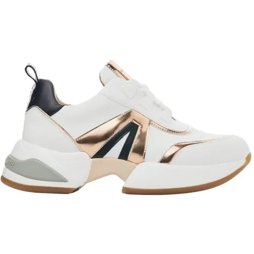 Moderne Weiße Kupfer Marmor Sneaker , Damen, Größe: 40 EU - Alexander Smith - Modalova