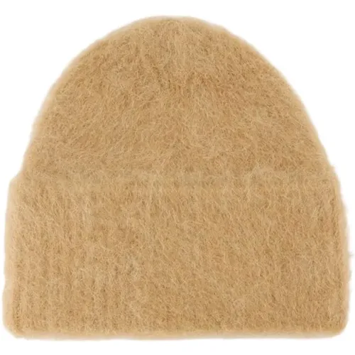 Alpaca Wool Beanie in , female, Sizes: ONE SIZE - TotêMe - Modalova