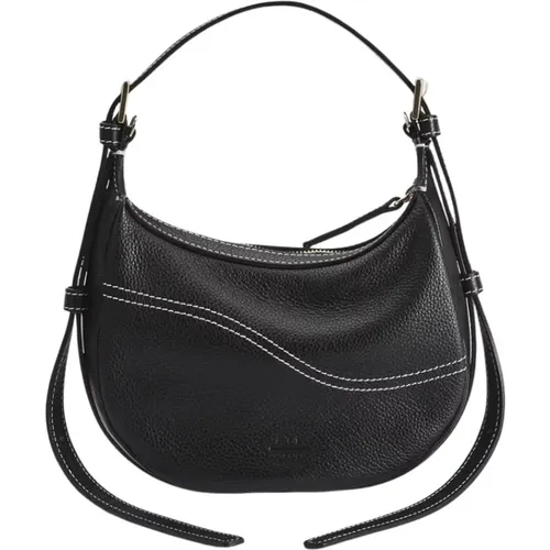 Klassische Mini Hobo Tasche in Schwarz - ATP Atelier - Modalova