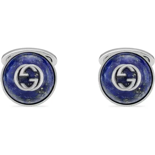 Cufflinks and tie clips , male, Sizes: ONE SIZE - Gucci - Modalova