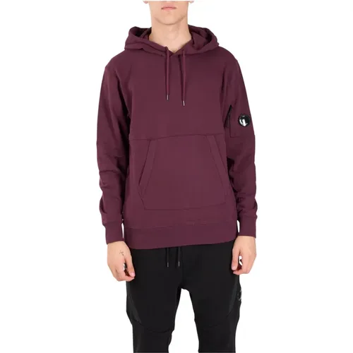 Baumwollkapuzenpullover mit Kängurutasche , Herren, Größe: 2XL - C.P. Company - Modalova