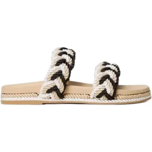 Multicolor Braided Slide Sandals , female, Sizes: 3 UK - Twinset - Modalova