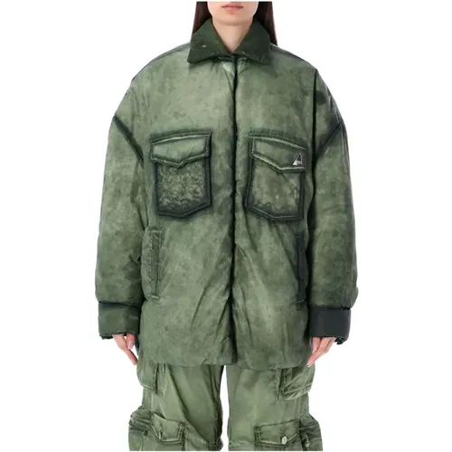 Military Nylon Coat Aw23 , female, Sizes: S, XS - The Attico - Modalova
