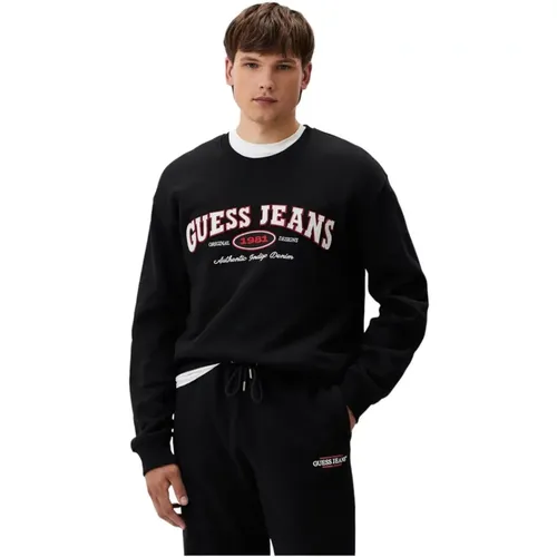 Crewneck Sweatshirt , Herren, Größe: XL - Guess - Modalova