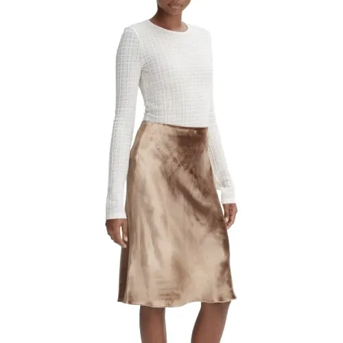 Goud Skirt , female, Sizes: L - Vince - Modalova
