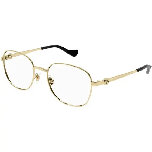 Gold Frame Sunglasses Gg1602O 001 , unisex, Sizes: 53 MM - Gucci - Modalova