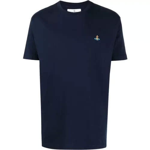 T-shirts and Polos with Orb Logo , male, Sizes: S, XL, M, L - Vivienne Westwood - Modalova