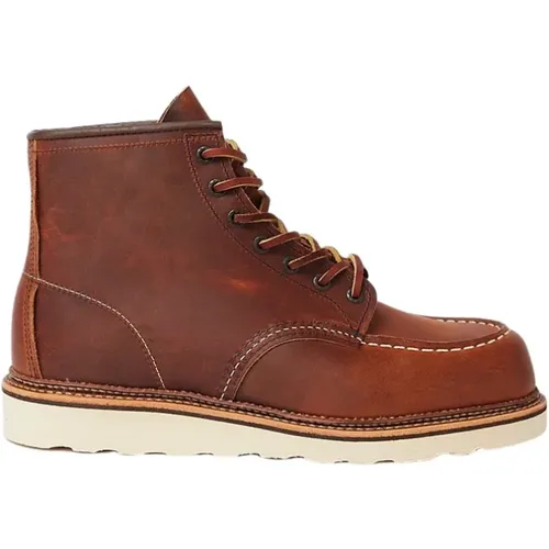 Classic Moc Toe Copper Stiefel , Herren, Größe: 42 EU - Red Wing Shoes - Modalova