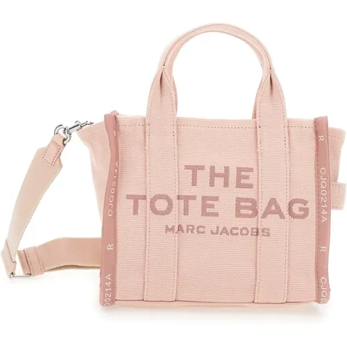 Rosa Jacquard Kleine Tote Tasche , Damen, Größe: ONE Size - Marc Jacobs - Modalova