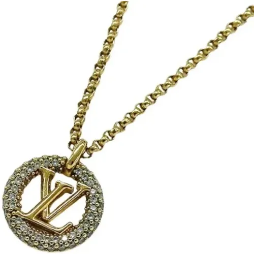 Pre-owned Metal necklaces , female, Sizes: ONE SIZE - Louis Vuitton Vintage - Modalova