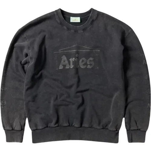 Vintage Ancient Column Sweatshirt , Herren, Größe: L - Aries - Modalova