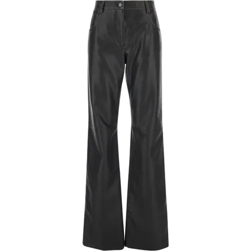 Schwarze Hose Pantalone/Pants , Damen, Größe: S - MSGM - Modalova