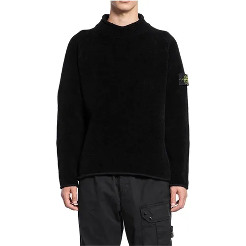 Mock Neck Raglan Sleeve Sweater , male, Sizes: XL - Stone Island - Modalova