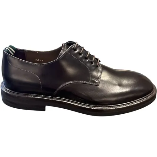 Italian Leather Derby Shoes with Vibram Sole , male, Sizes: 8 1/2 UK, 9 1/2 UK, 8 UK, 7 1/2 UK, 10 UK, 11 UK - Green George - Modalova