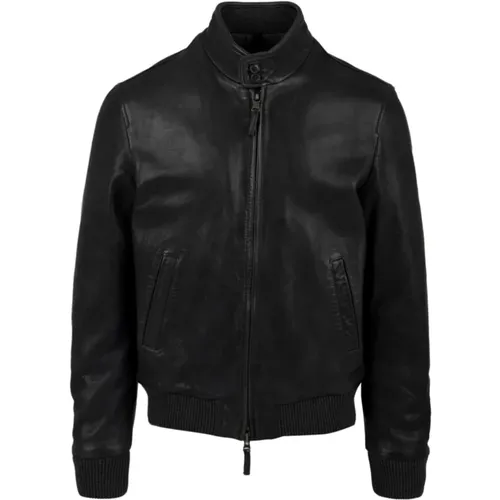 Stylish Leather Coat , male, Sizes: XL, M, 2XL, L - The Jack Leathers - Modalova