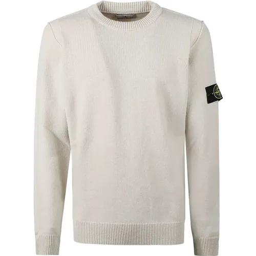 Lässiger Strickpullover , Herren, Größe: L - Stone Island - Modalova