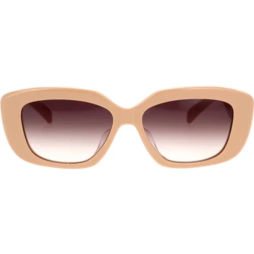 Geometric Sunglasses with Brown Gradient Lenses , female, Sizes: 55 MM - Celine - Modalova