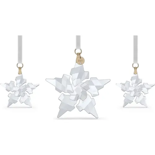 Ornament Set, Weiße Kristalle - Swarovski - Modalova