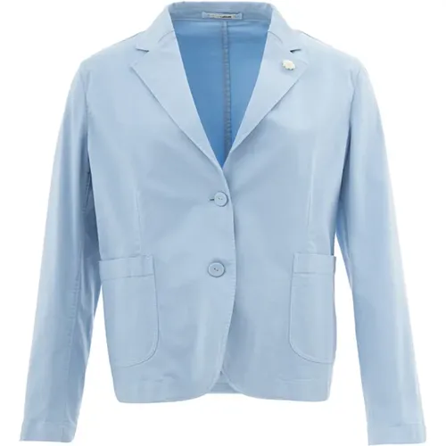 Light Cotton Jacket, Two Buttons, New with Tags , female, Sizes: M - Lardini - Modalova