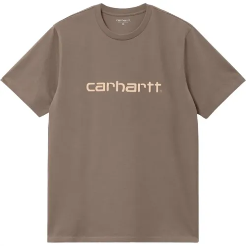 Kurzarm T-Shirt Essential Komfort , Herren, Größe: L - Carhartt WIP - Modalova