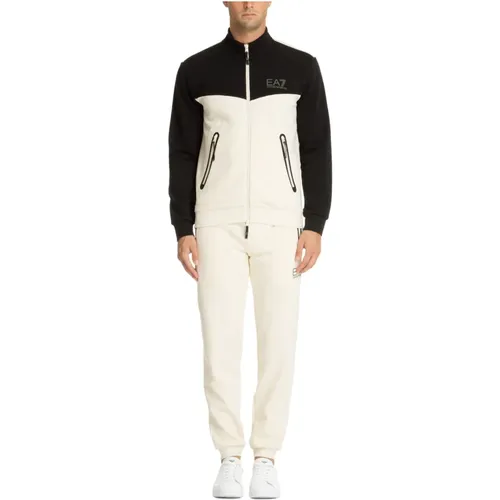 Multicolor Kordelzug Tracksuit mit Logo , Herren, Größe: M - Emporio Armani EA7 - Modalova