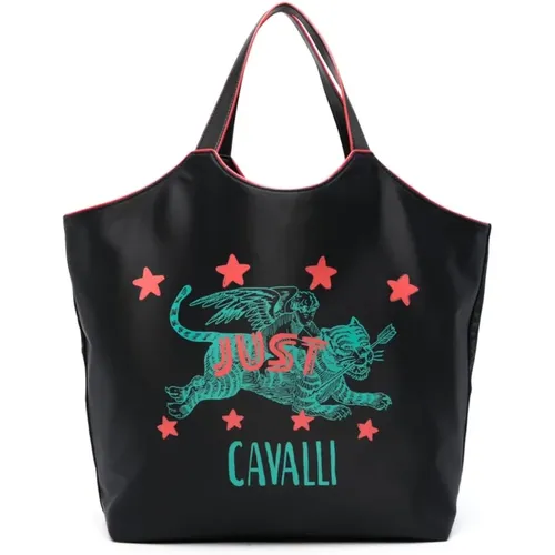 Schwarze Shopper Tasche - Just Cavalli - Modalova