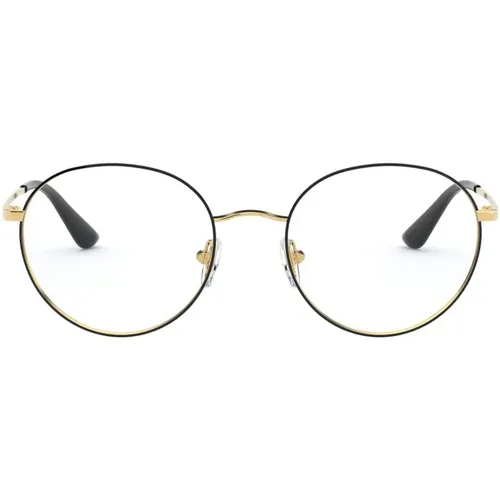 Schwarze Gold Brillenfassungen - Vogue - Modalova