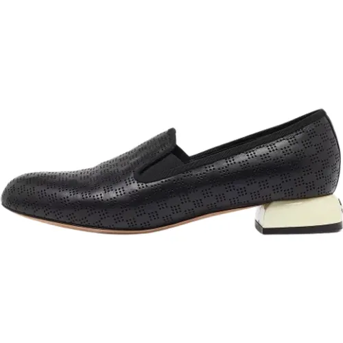 Pre-owned Leather flats , female, Sizes: 5 1/2 UK - Chanel Vintage - Modalova