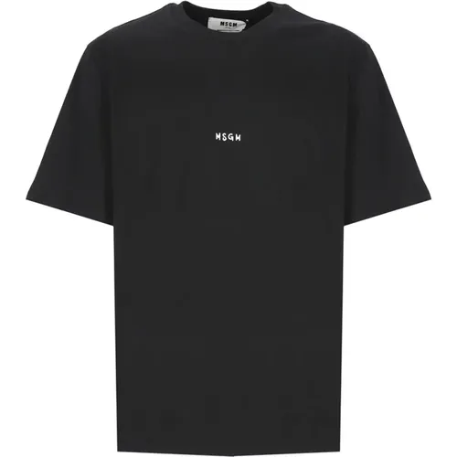 Schwarze T-Shirts und Polos - Msgm - Modalova