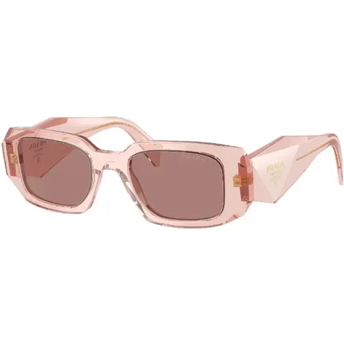 Ws Sunglasses in Peach Transparent , female, Sizes: 49 MM - Prada - Modalova