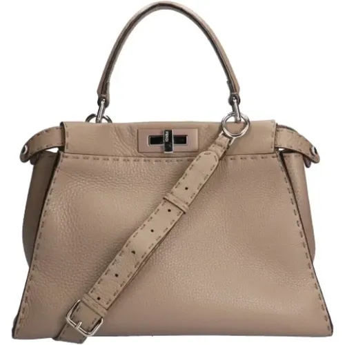 Pre-owned Leather shoppers , female, Sizes: ONE SIZE - Fendi Vintage - Modalova