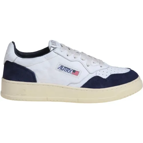 Men's Shoes Sneakers White/blu Ss24 , male, Sizes: 11 UK - Autry - Modalova