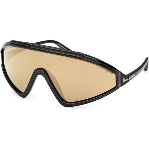 Classic Brown Mirrored Sunglasses , unisex, Sizes: ONE SIZE - Tom Ford - Modalova