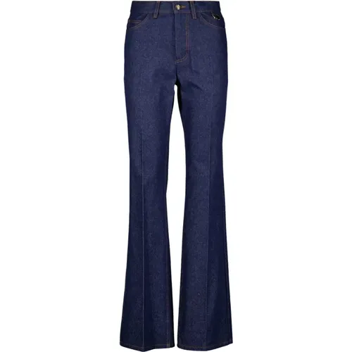 Flared Jeans mit Besticktem Logo , Damen, Größe: XS - Fendi - Modalova