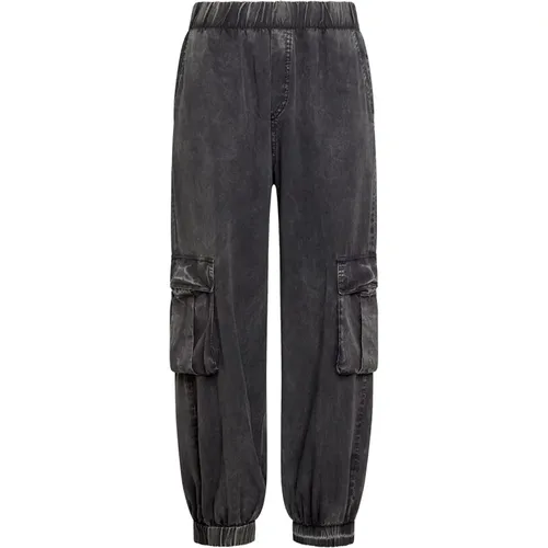 Black Cargo Pants , female, Sizes: M, XS, S - Deha - Modalova