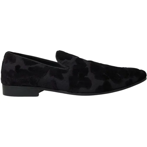 Brocade Loafers , male, Sizes: 10 1/2 UK - Dolce & Gabbana - Modalova