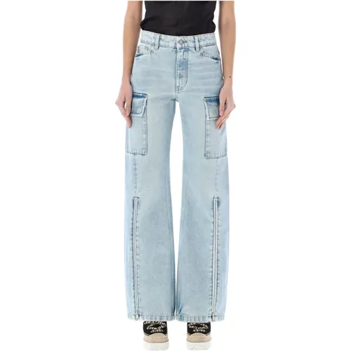 Light Vintage Cargo Jeans , female, Sizes: W26, W28, W25 - Stella Mccartney - Modalova