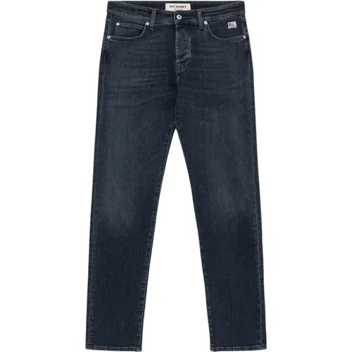 Dunkle Waschung Slim Fit Denim Jeans - Roy Roger's - Modalova